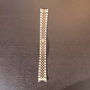 Two-Tone Stainless Steel Watch Band